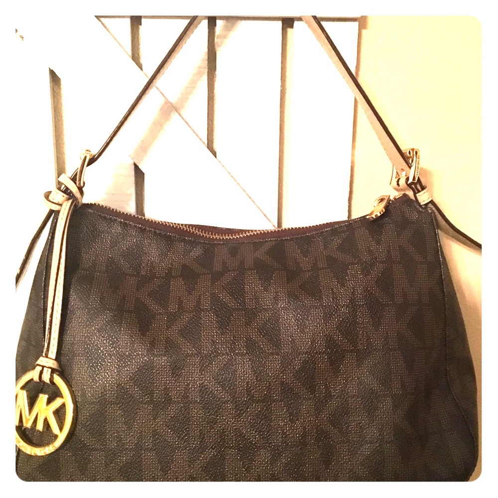 MK Jacquard PVC Small Zip Top